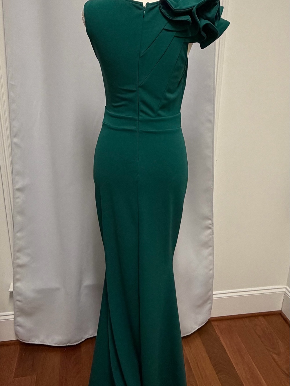 Lulu's One-Shoulder Ruffle Maxi Dress - Picture 2 of 4